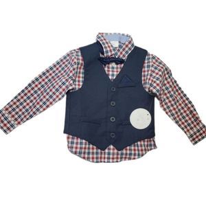 Baby suit Egdehill Collection 24 months (Dress shirt. Vest and tie)